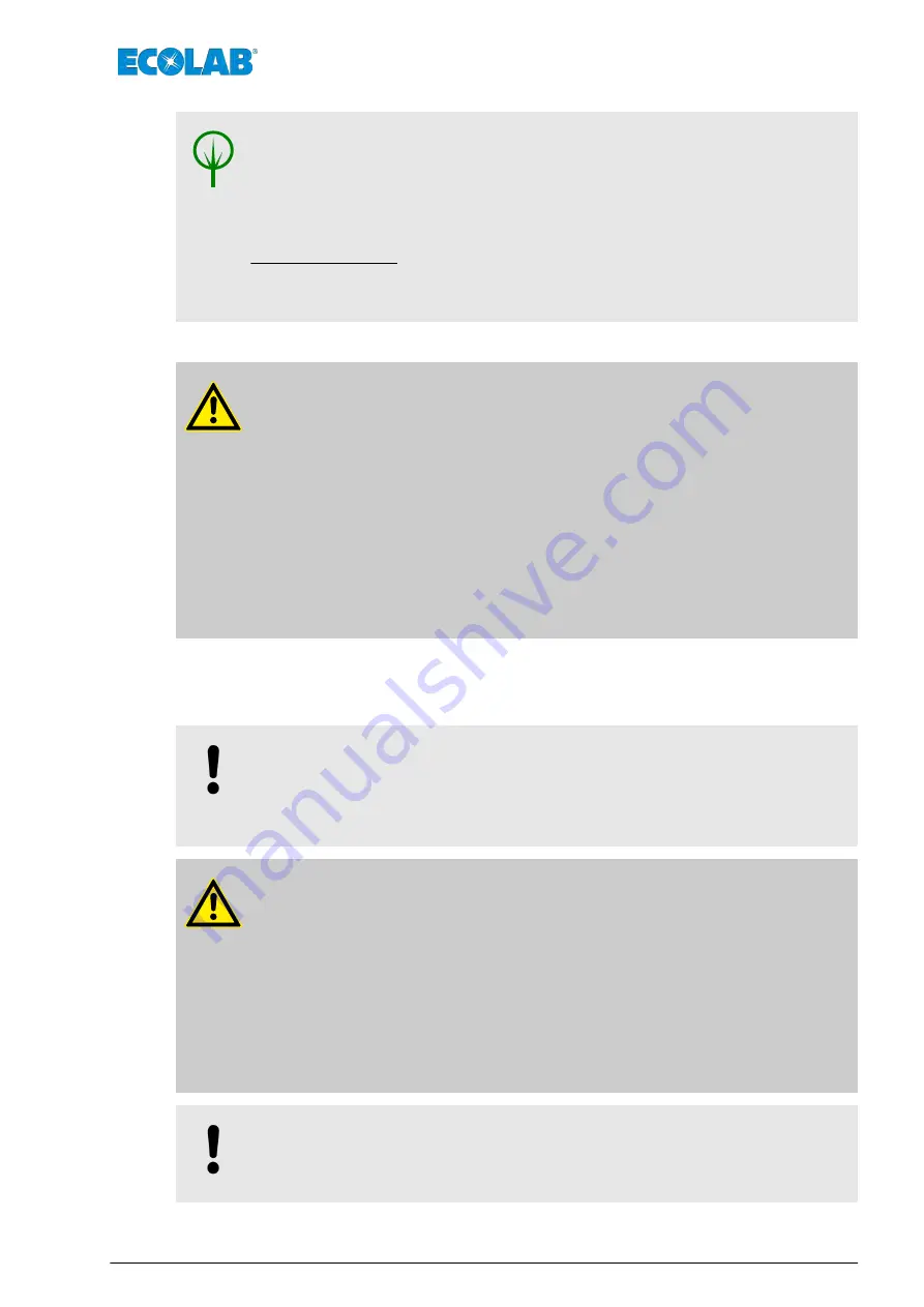 Ecolab LMIT09/S209 Short Operating Instructions Download Page 48