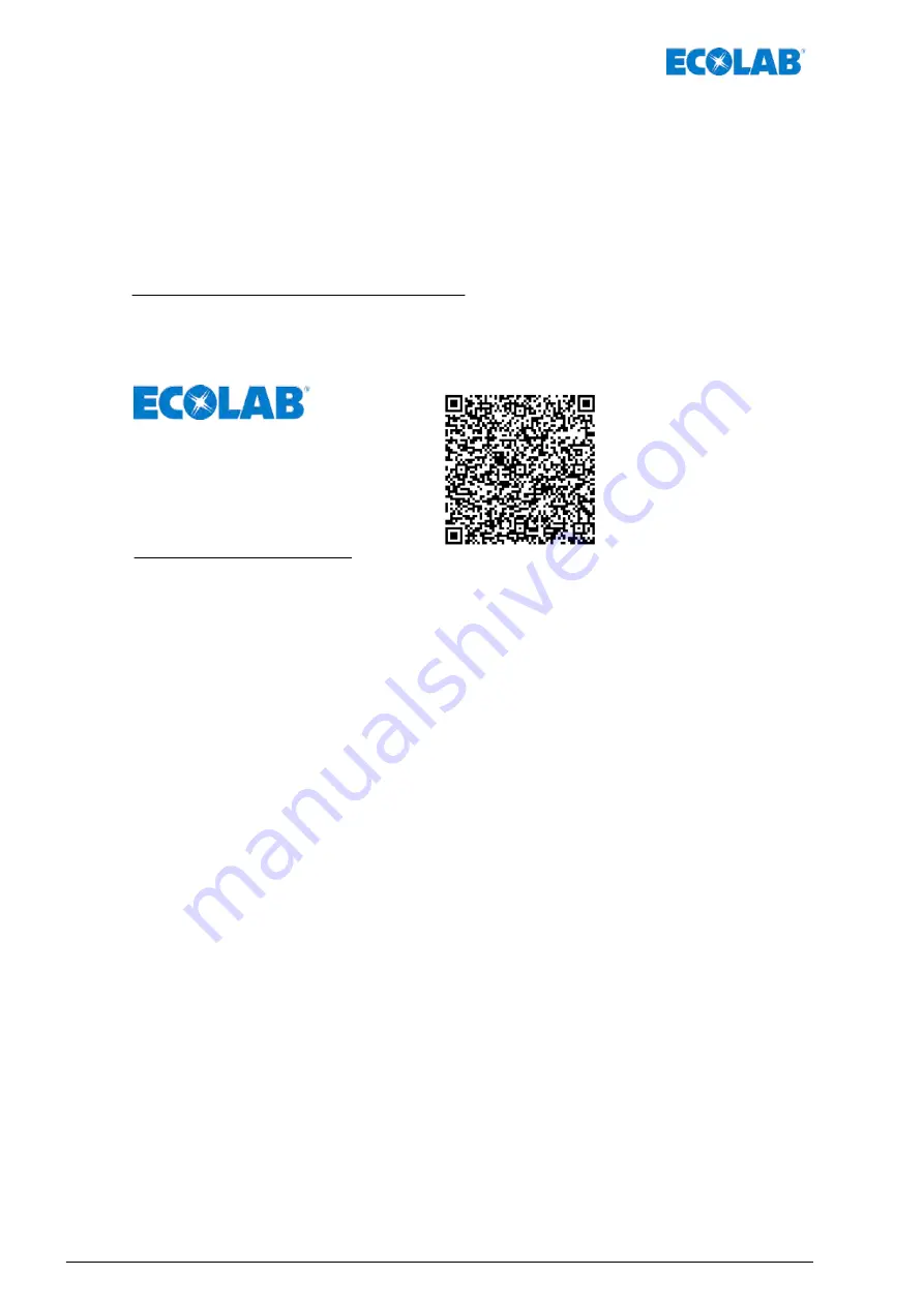 Ecolab MULTILINE 1000-S Operating Instructions Manual Download Page 49