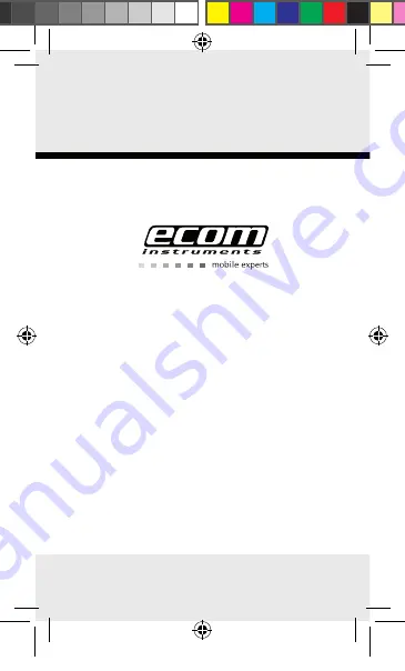 Ecom USB x11 Instruction Manual Download Page 13