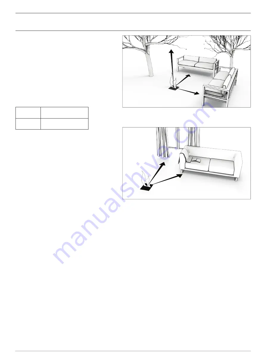 EcoSmart Fire Ark 40 Clearances & Installation Manual Download Page 8