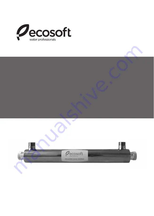 Ecosoft E-360 Technical Data Sheet And Operation Manual Download Page 1