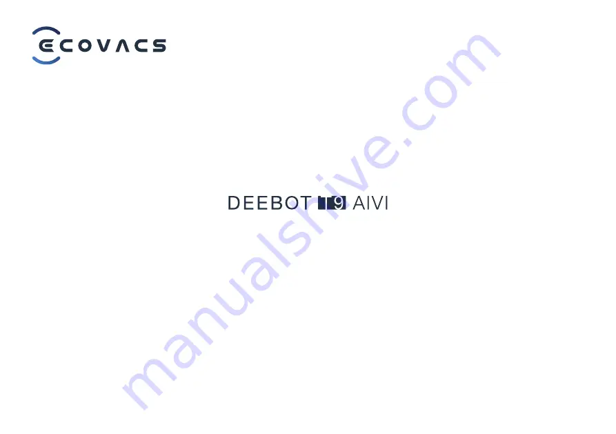 ECOVACS DBX12 Instruction Manual Download Page 1