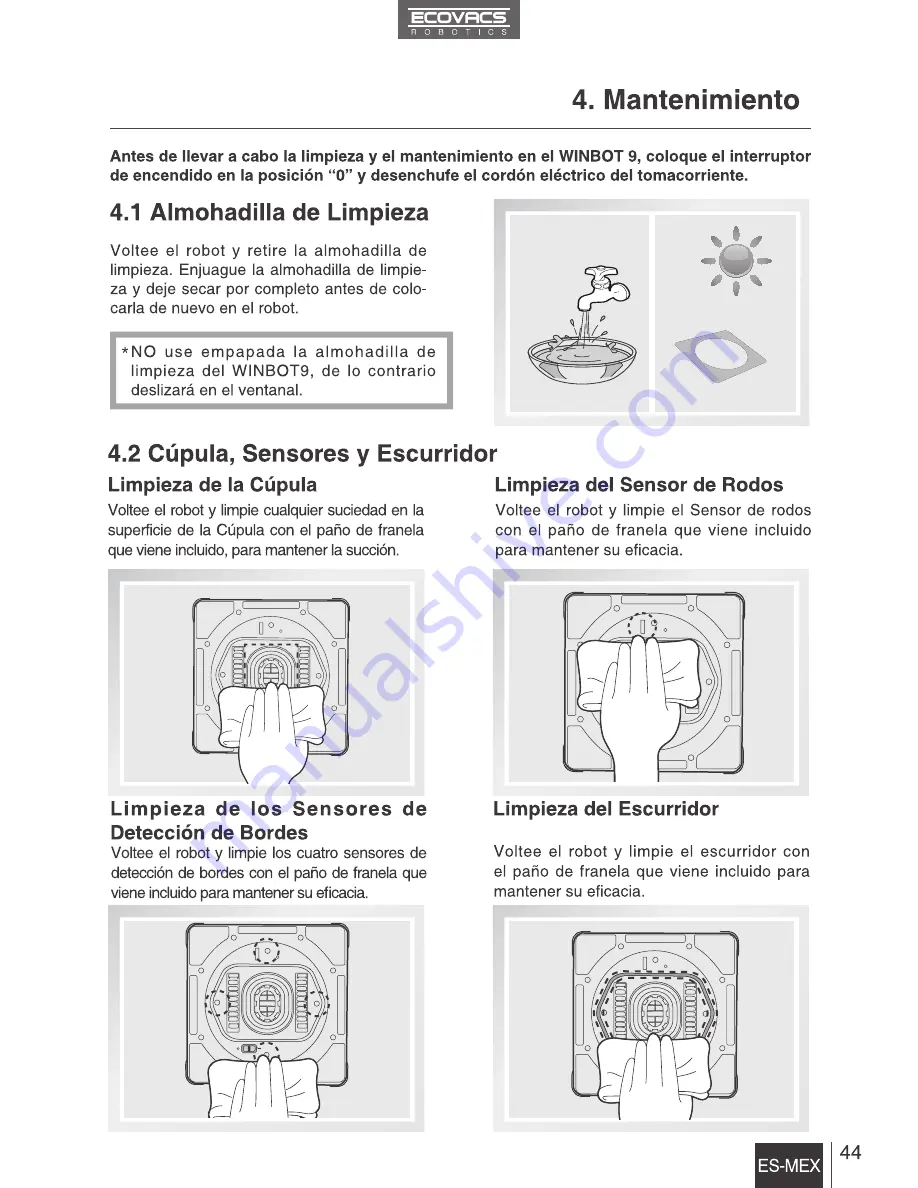 ECOVACS Winbot 9 Instruction Manual Download Page 51