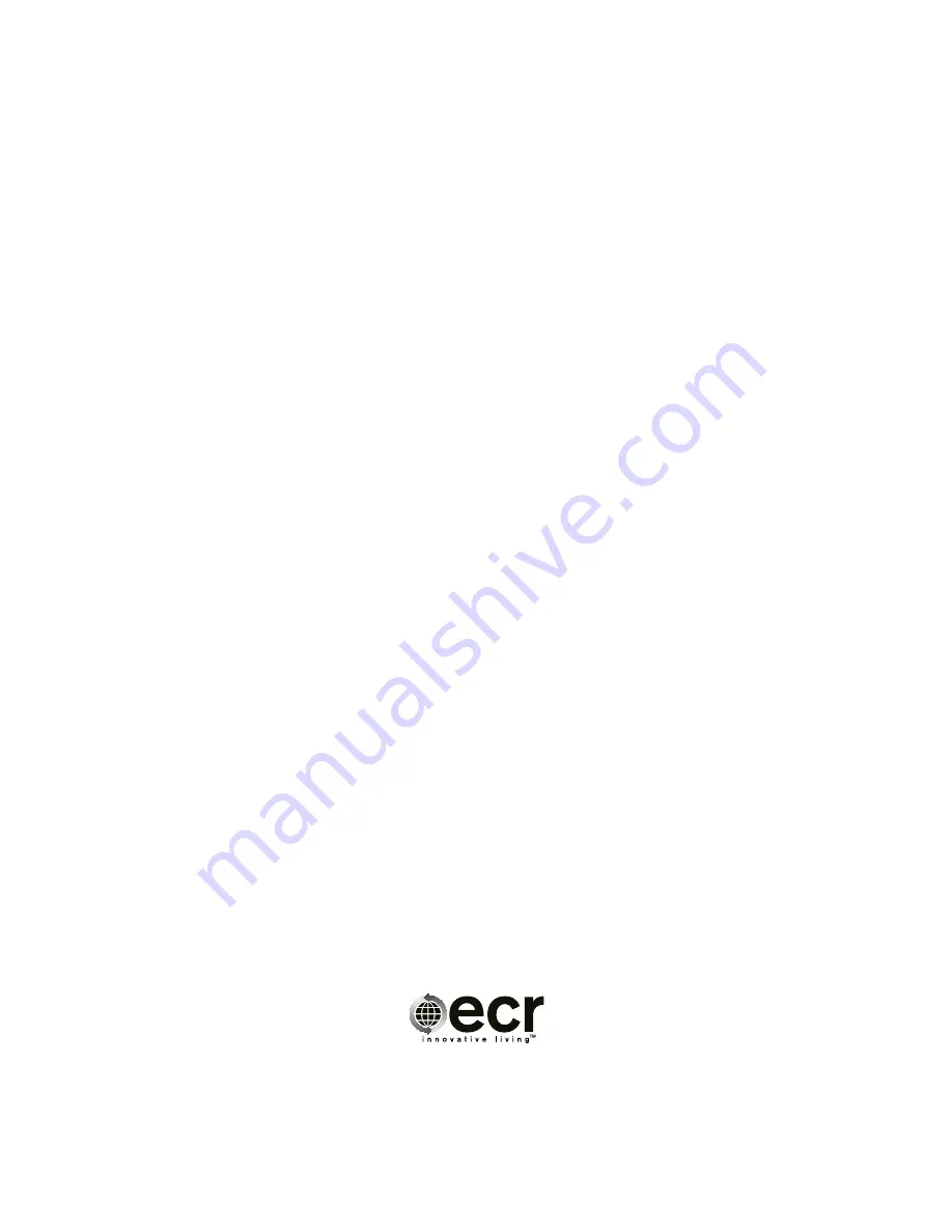 ECR International H20I60 Installation, Operation & Maintenance Manual Download Page 24