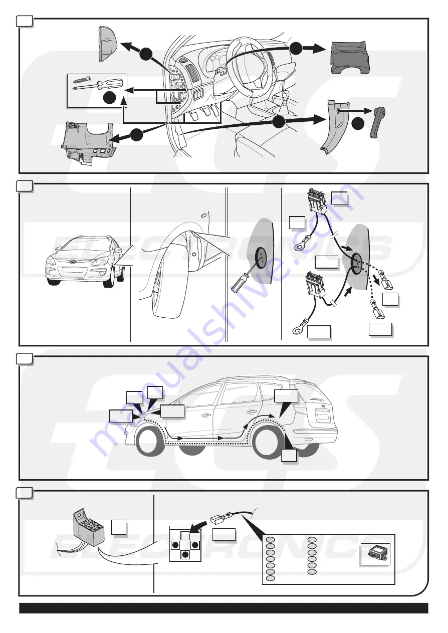 ECS Electronics HY-050-DH Fitting Instructions Electric Wiring Download Page 9