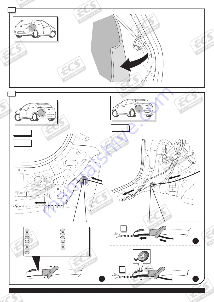 ECS Electronics HY-070-BH Fitting Instructions Electric Wiring Download Page 8