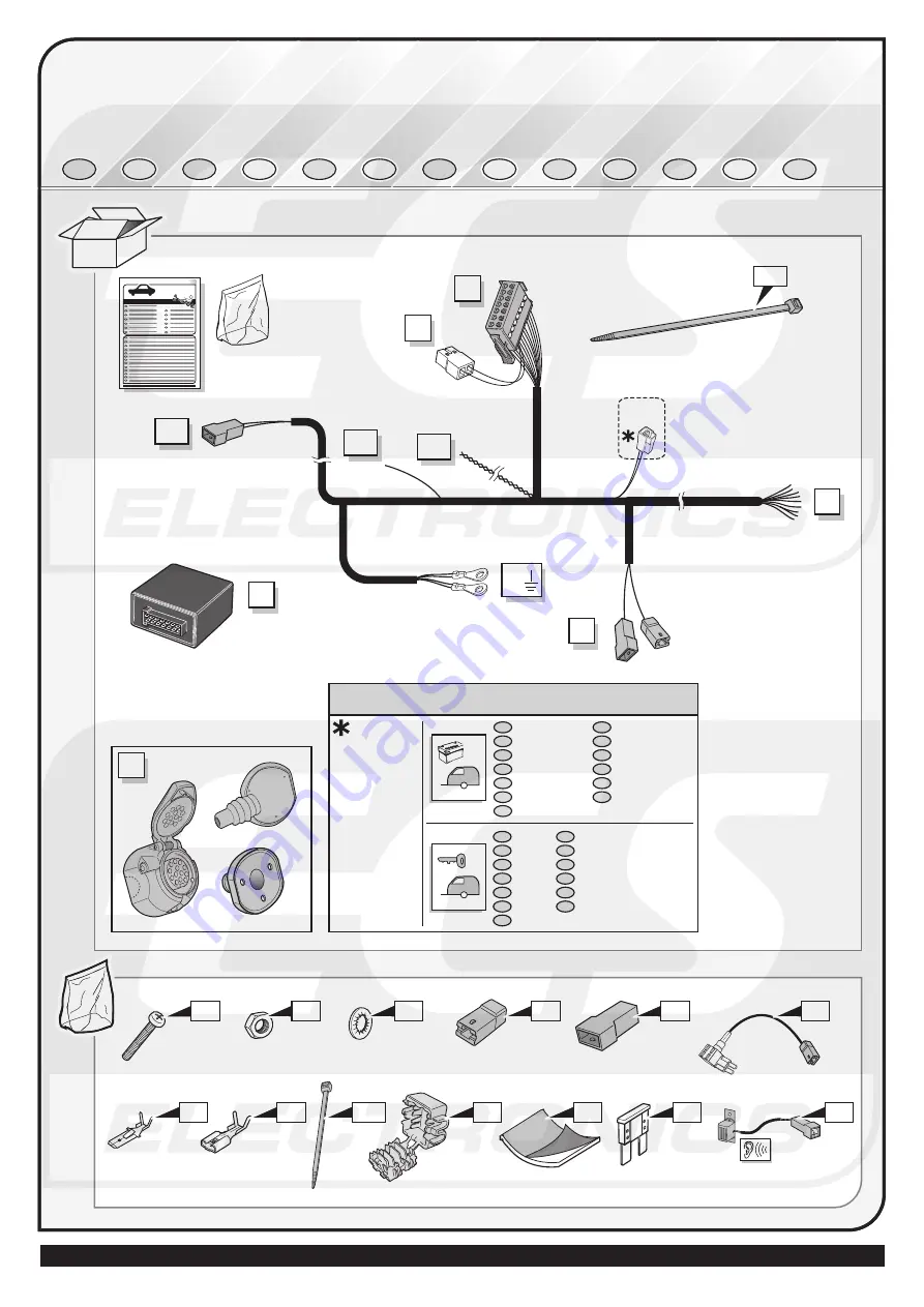 ECS Electronics HY-123-DX Fitting Instructions Electric Wiring Download Page 2