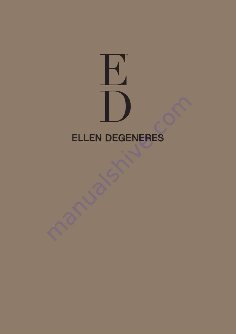 ED Ellen DeGeneres 1480MR-22-201 Manual Download Page 1