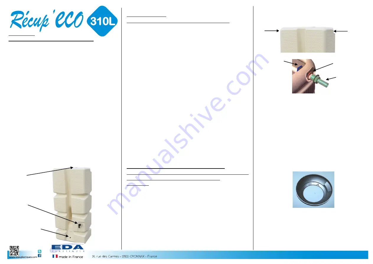 EDA Recup Eco 310L Manual Download Page 1