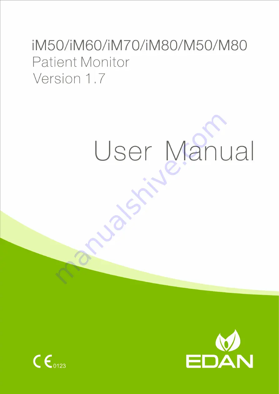 EDAN iM50 User Manual Download Page 1