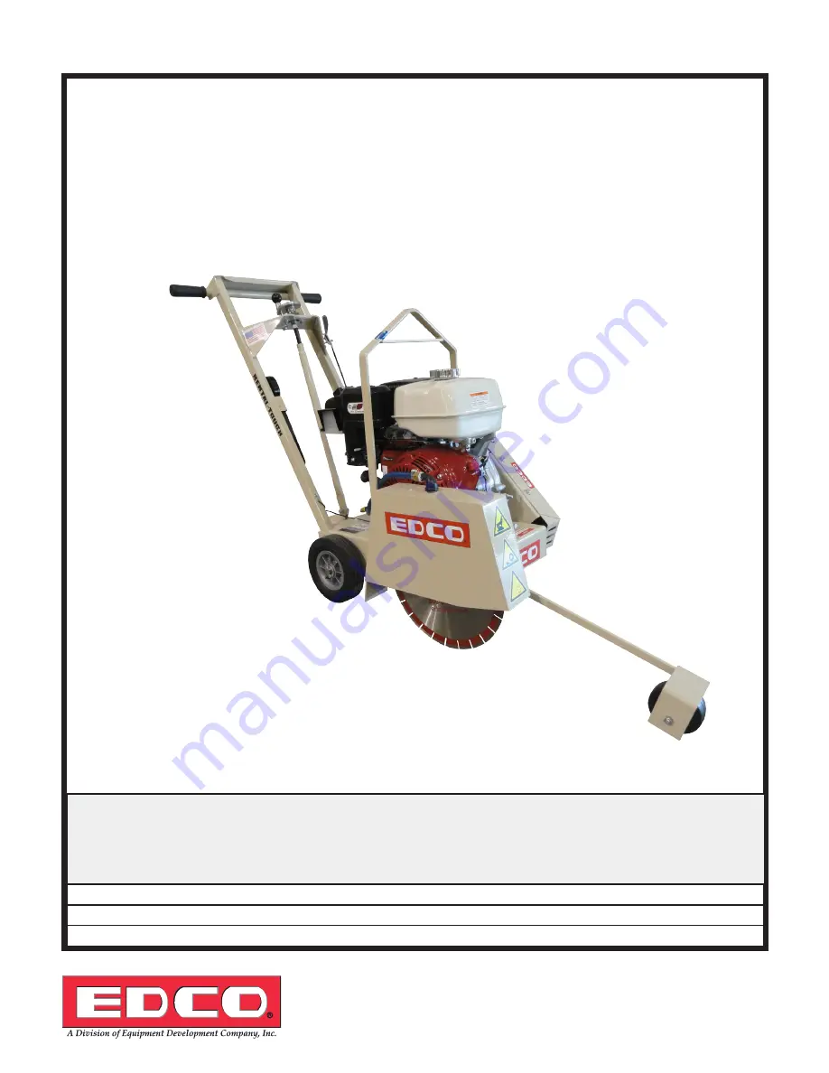 Edco 45400D Part List Manual Download Page 1