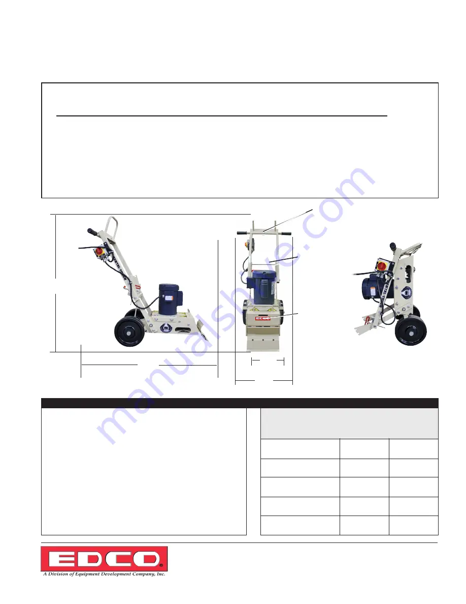 Edco TILE SHARK Instruction Manual Download Page 3