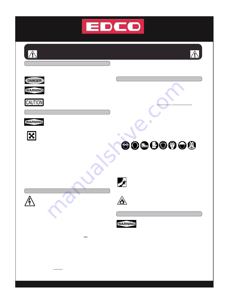 Edco TL-9 TURBO-LITE Operator'S Instruction Manual Download Page 2