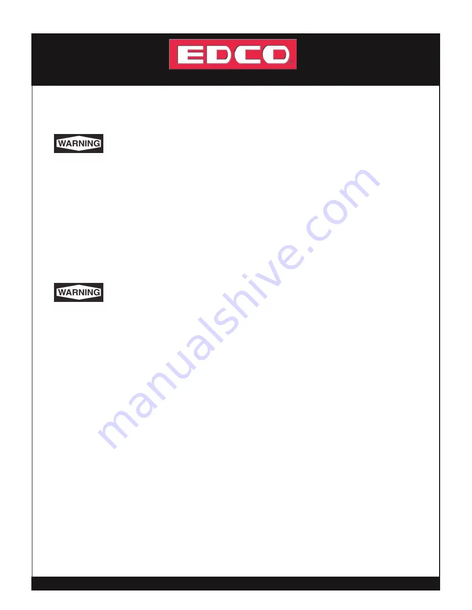 Edco TL-9 TURBO-LITE Operator'S Instruction Manual Download Page 3