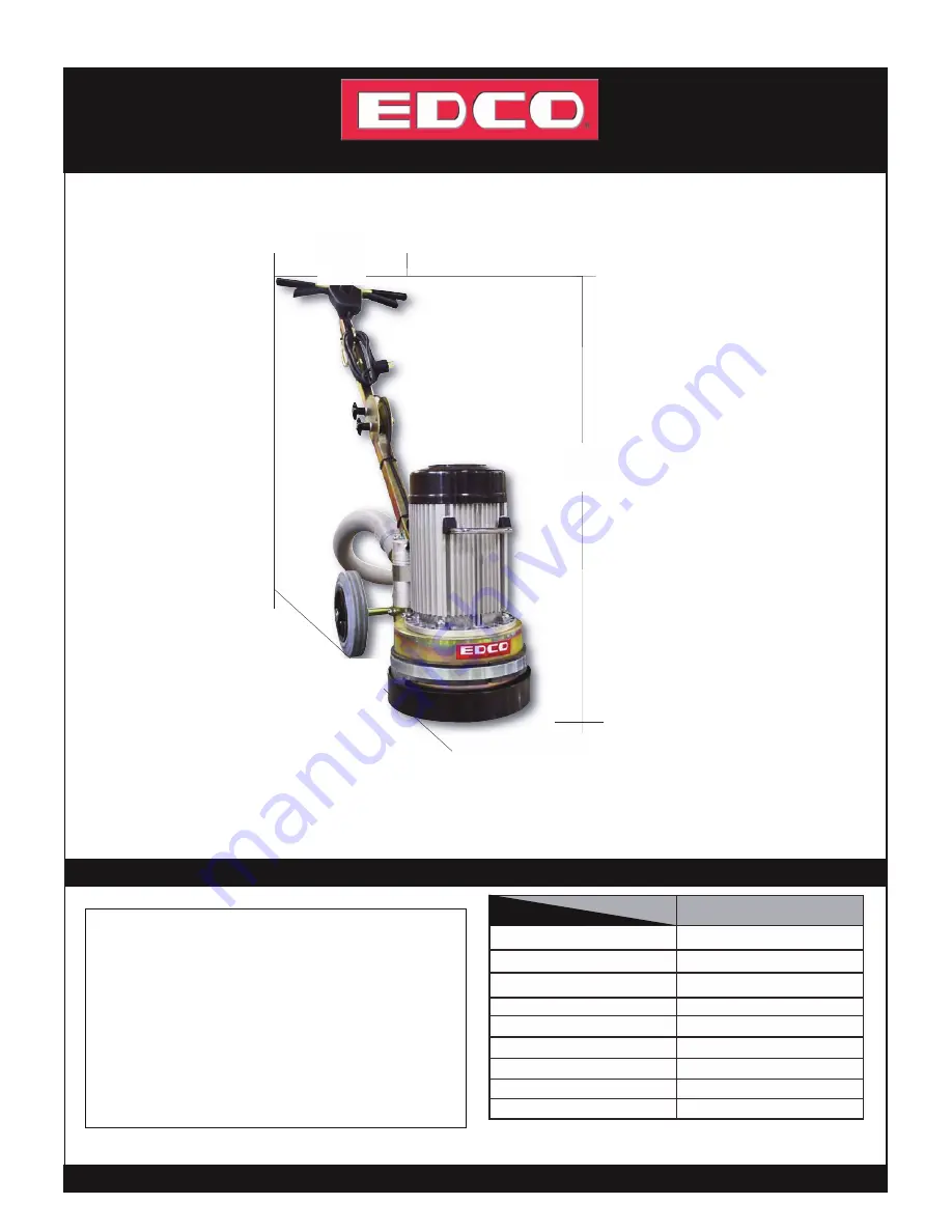 Edco TL-9 TURBO-LITE Operator'S Instruction Manual Download Page 5