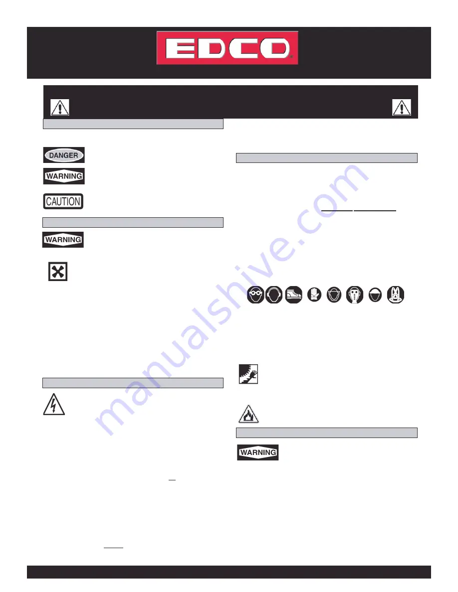 Edco VAC-100 Instruction Manual And Parts List Download Page 2