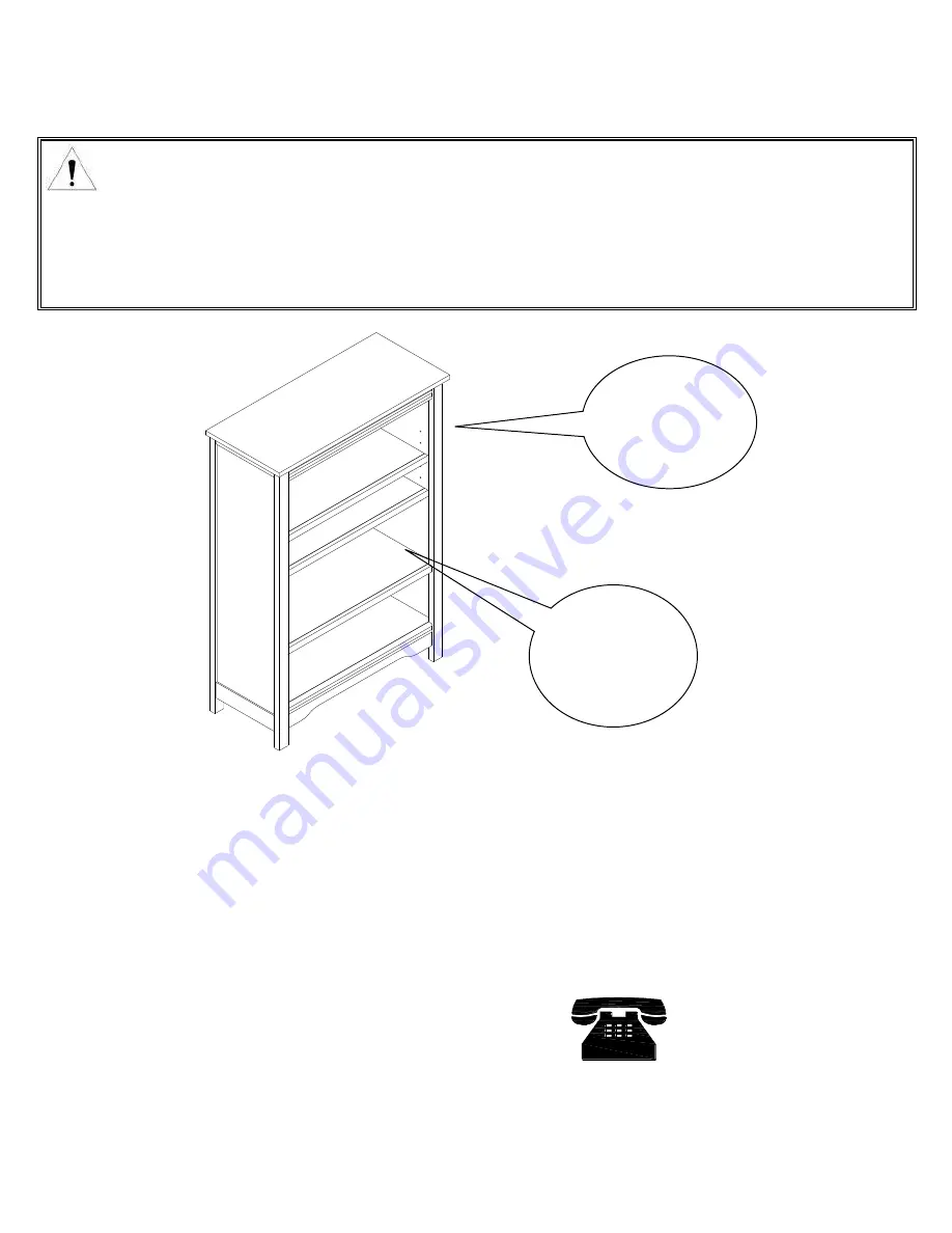 Eddie Bauer Langley Bookcase DA5673-3DR Assembly Manual Download Page 12