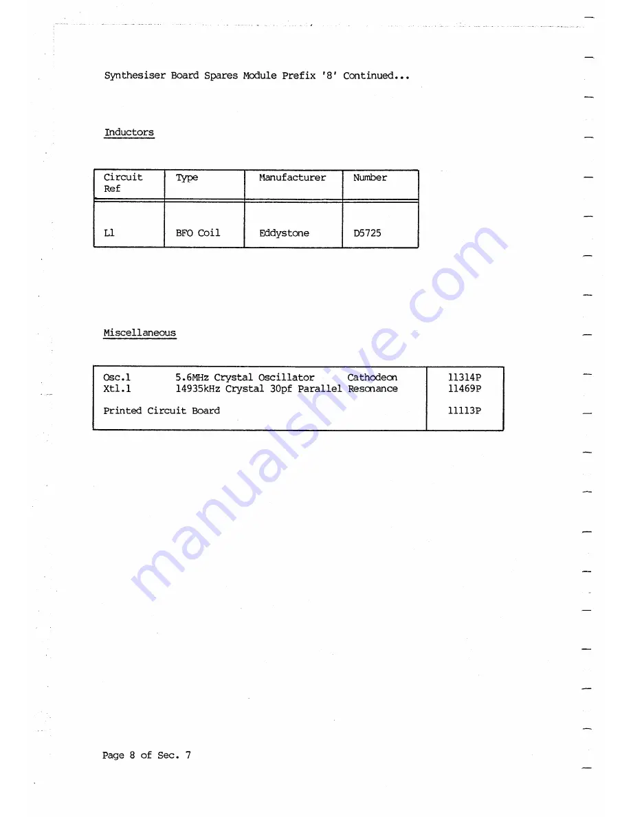 Eddystone 1650/7 Manual Download Page 87