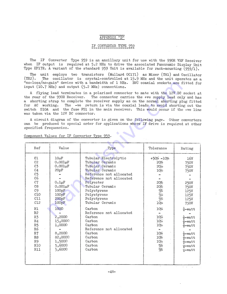 Eddystone 990R Manual Download Page 49