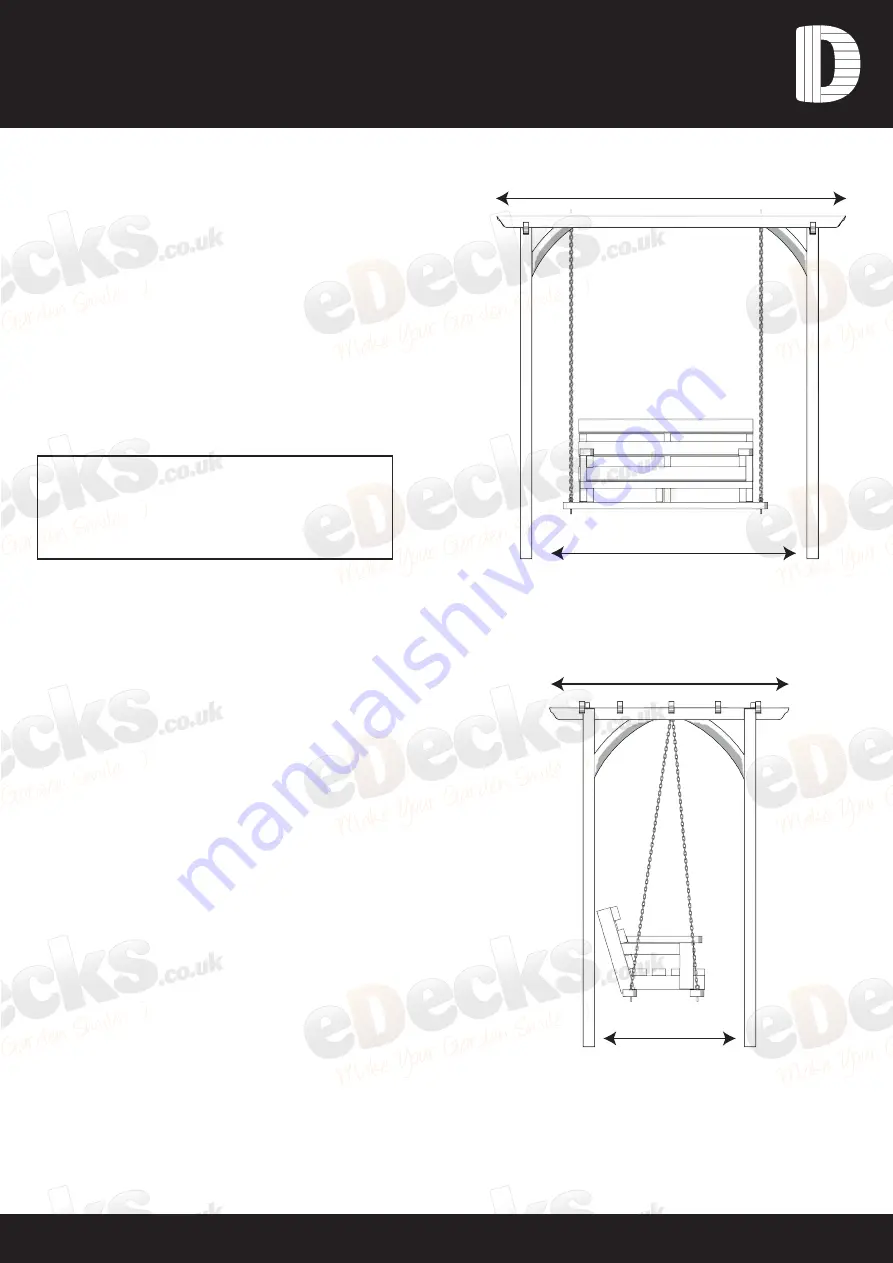 eDecks Garden Swing Скачать руководство пользователя страница 1