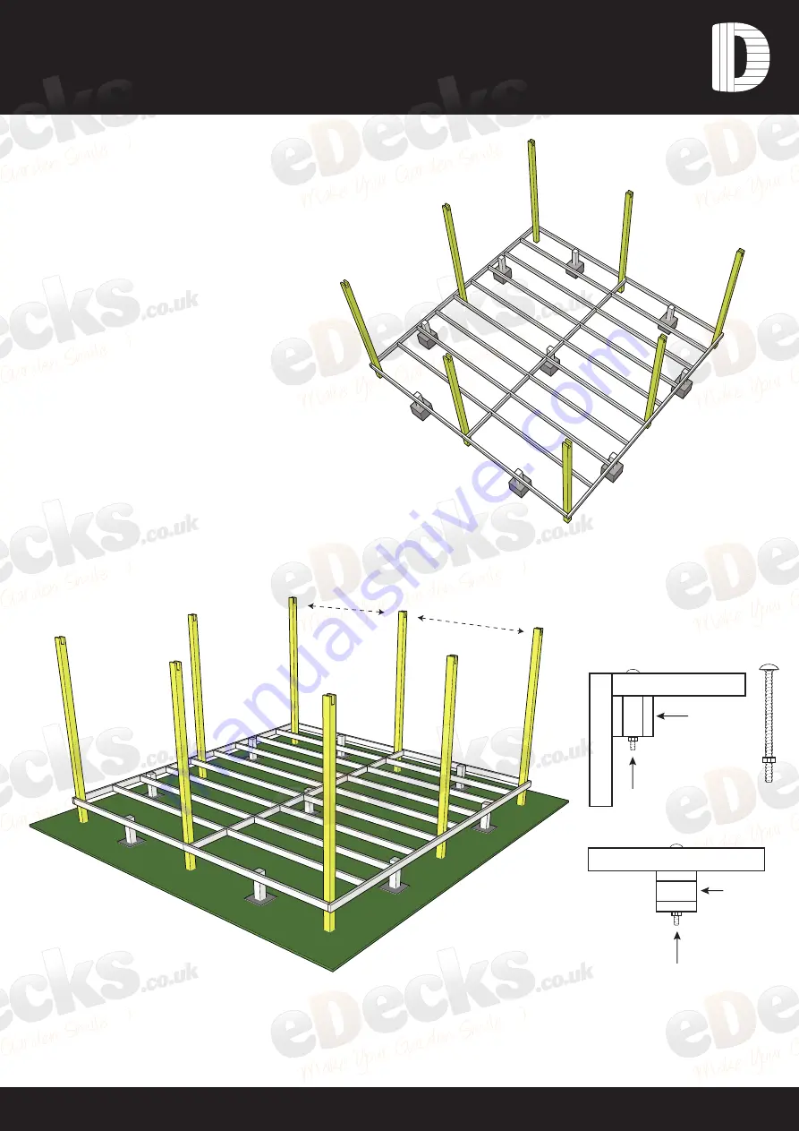 eDecks Queen Anne Fitting Instructions Manual Download Page 3