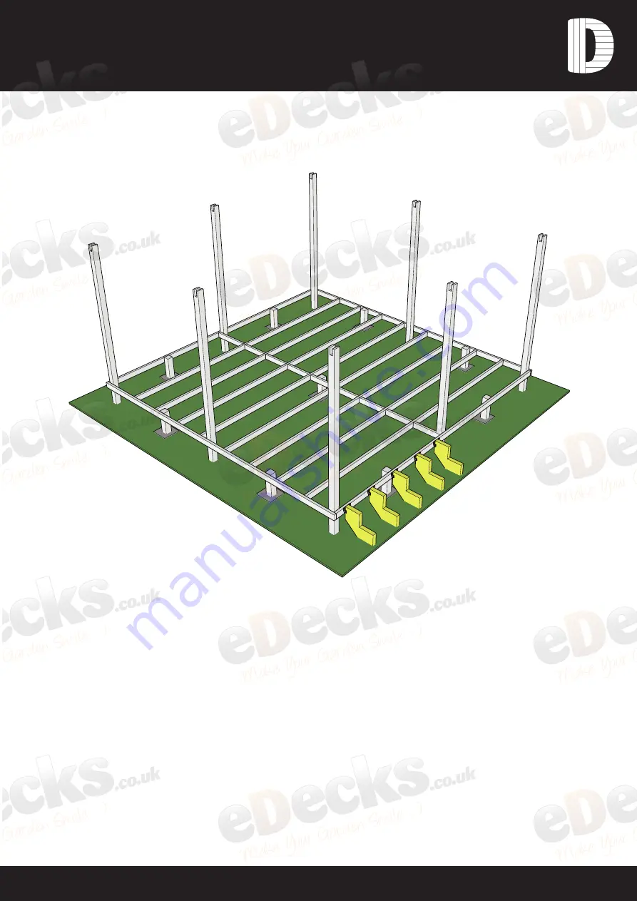 eDecks Queen Anne Fitting Instructions Manual Download Page 4