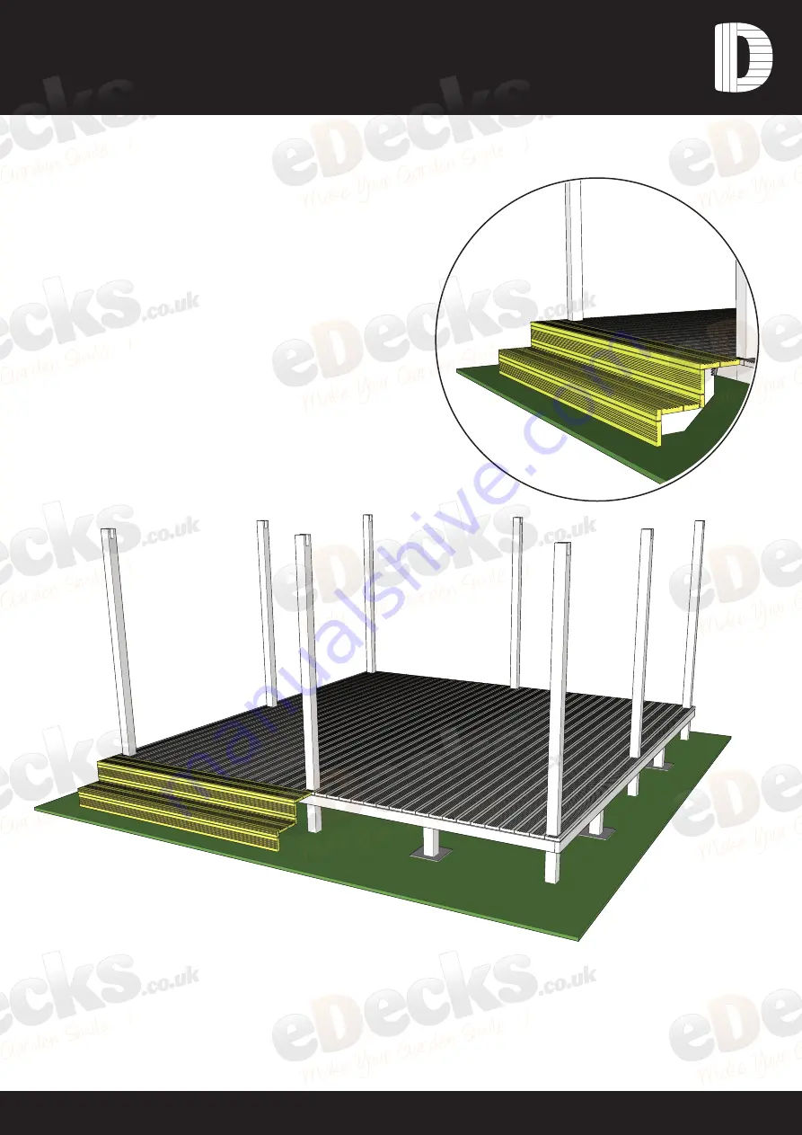 eDecks Queen Anne Fitting Instructions Manual Download Page 6