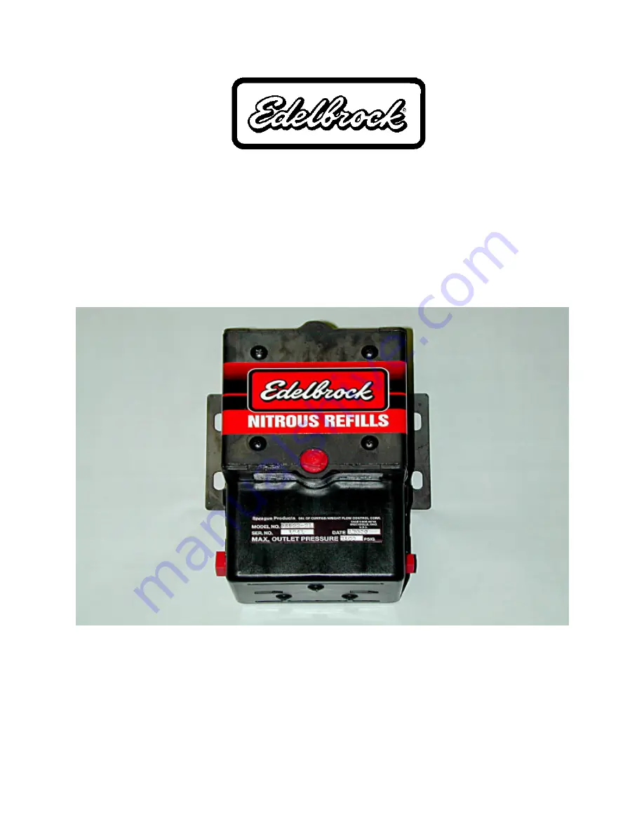 Edelbrock 78001 Installation Instructions Download Page 1