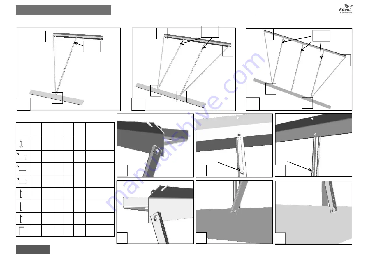 Eden Halls Greenhouses Birdlip Instruction Booklet Download Page 11