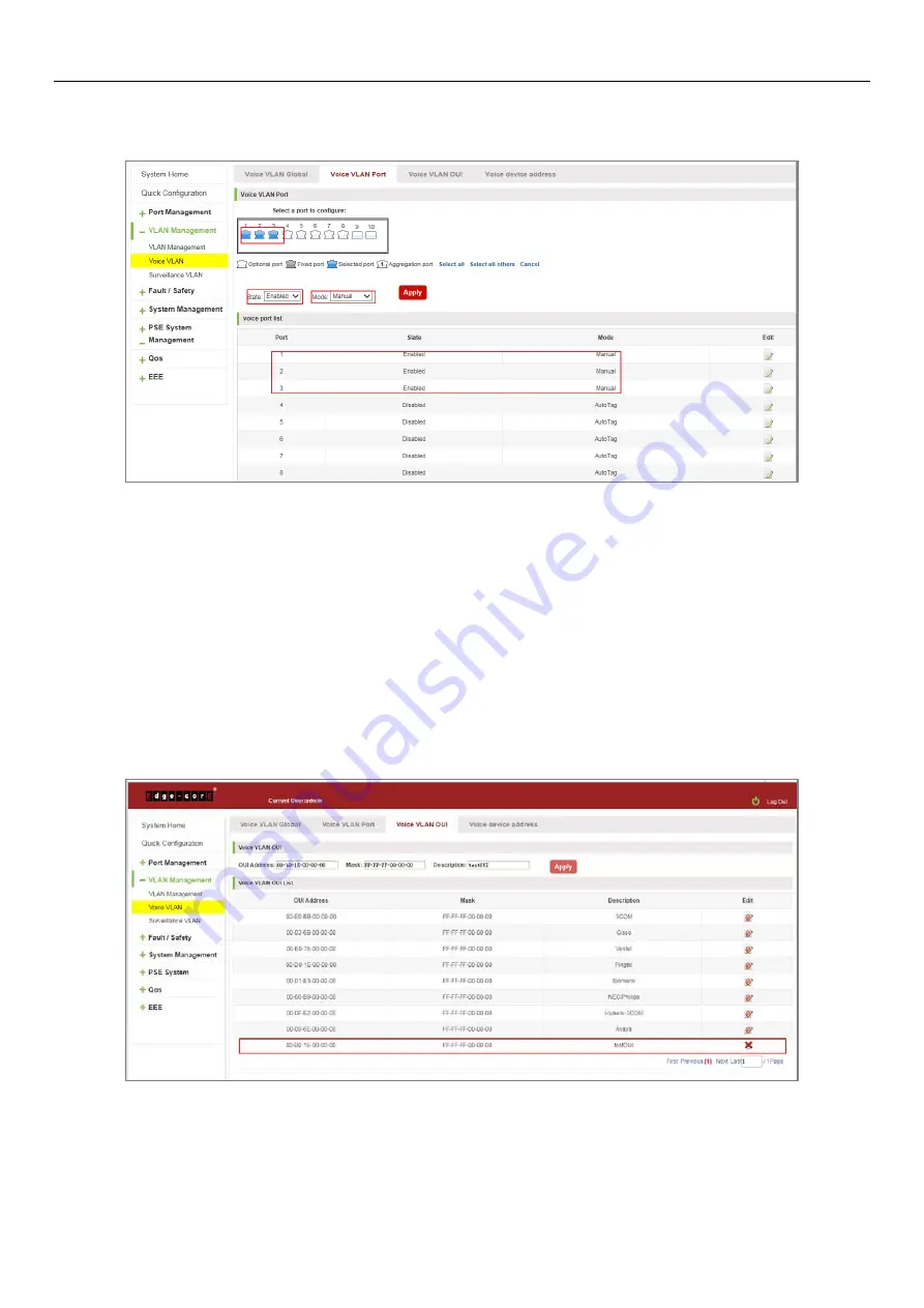 Edge-Core ECS2020 Series Web Management Manual Download Page 36