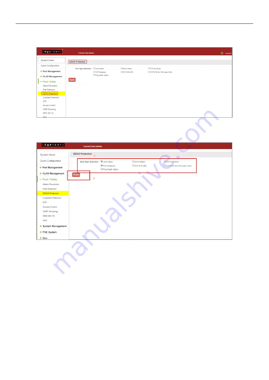 Edge-Core ECS2020 Series Web Management Manual Download Page 50