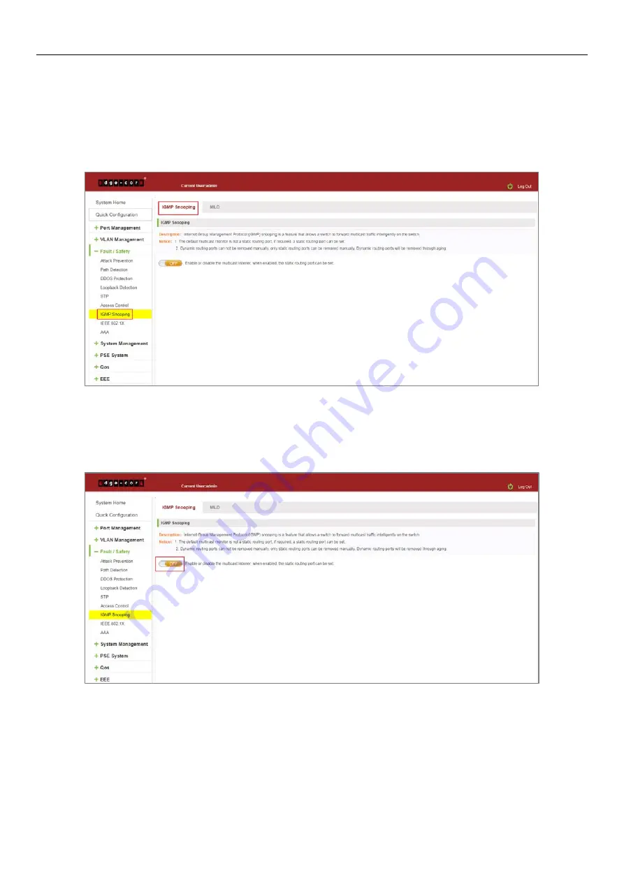 Edge-Core ECS2020 Series Web Management Manual Download Page 59