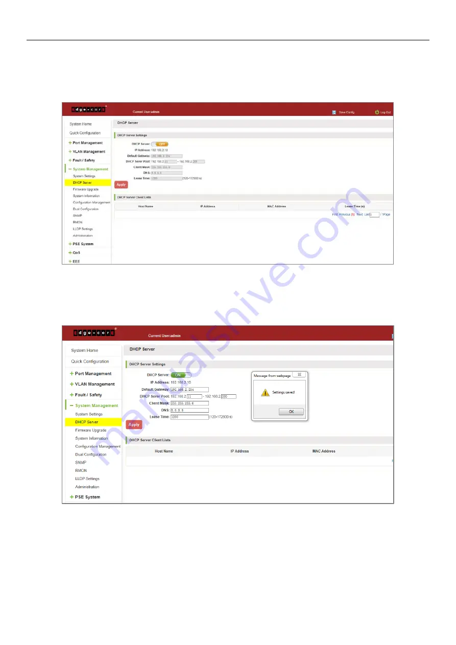 Edge-Core ECS2020 Series Web Management Manual Download Page 78