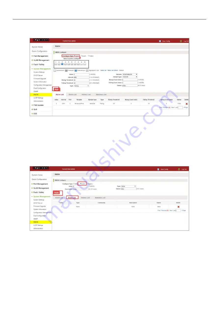 Edge-Core ECS2020 Series Web Management Manual Download Page 91