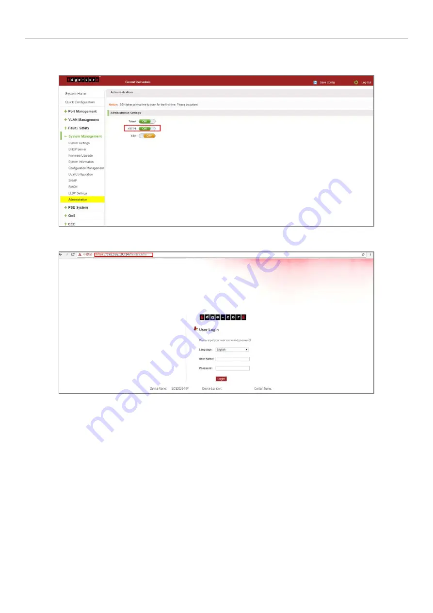 Edge-Core ECS2020 Series Web Management Manual Download Page 97