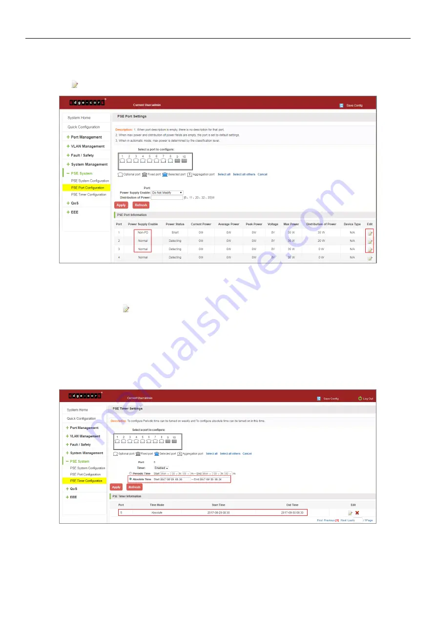 Edge-Core ECS2020 Series Web Management Manual Download Page 105