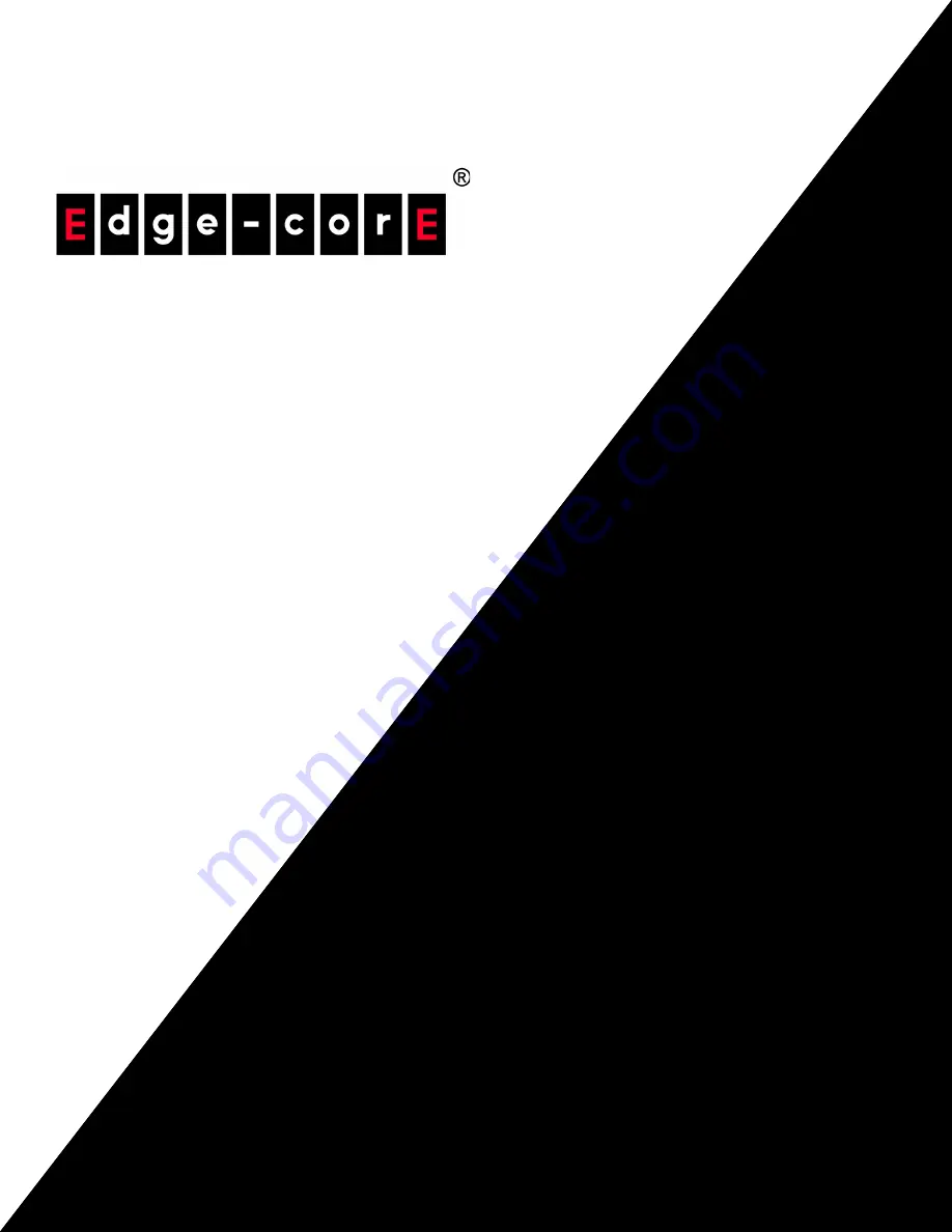 Edge-Core ECS4660-28F Management Manual Download Page 1