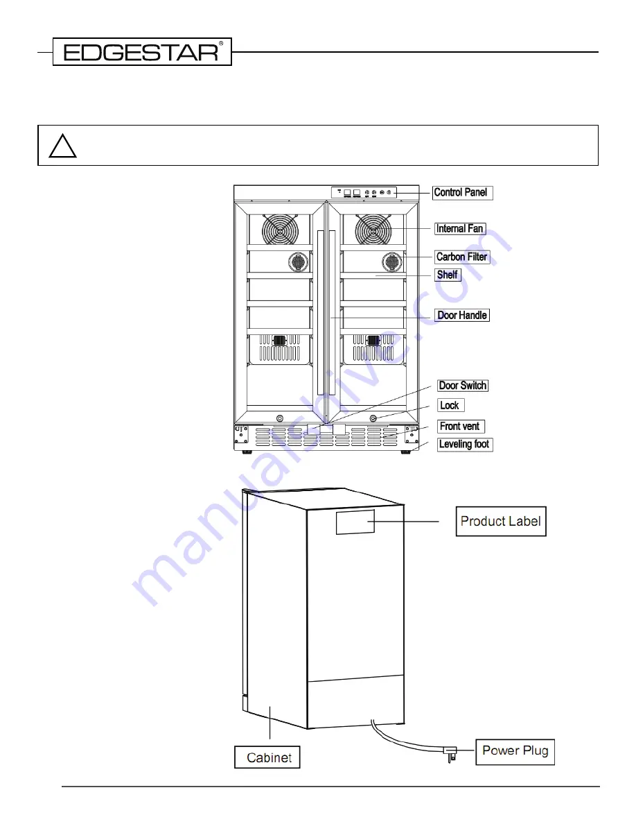 EdgeStar CWR362FD Owner'S Manual Download Page 6