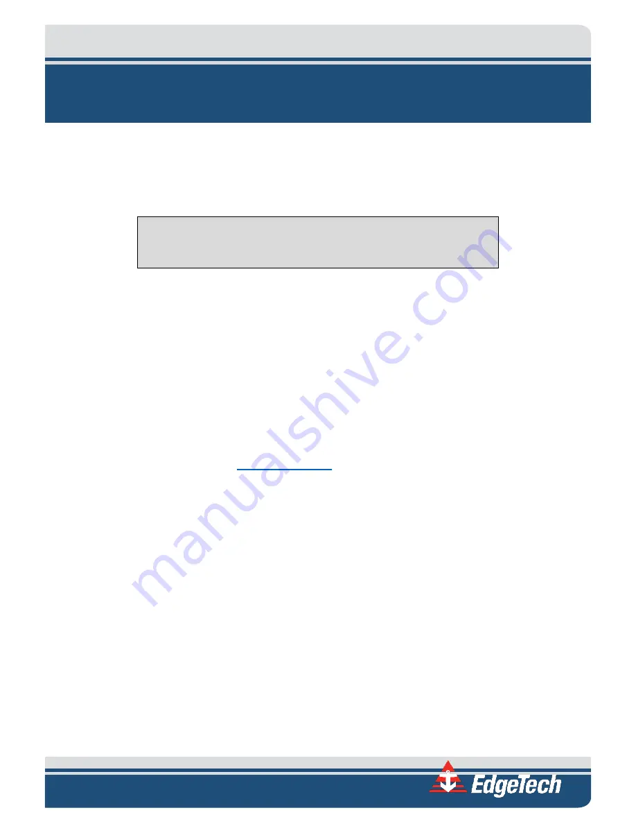 Edgetech 8242XS Hardware Manual Download Page 9