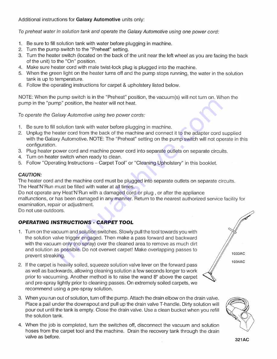 Edic GALAXT 2000EX Owner'S Manual & Parts List Download Page 4