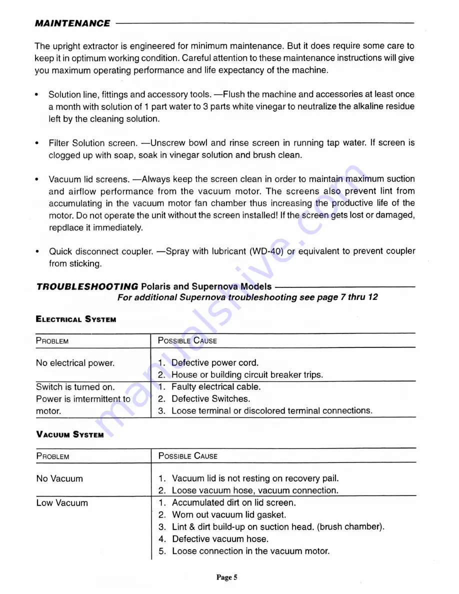 Edic Polaris 1200 Owner'S Manual Download Page 5