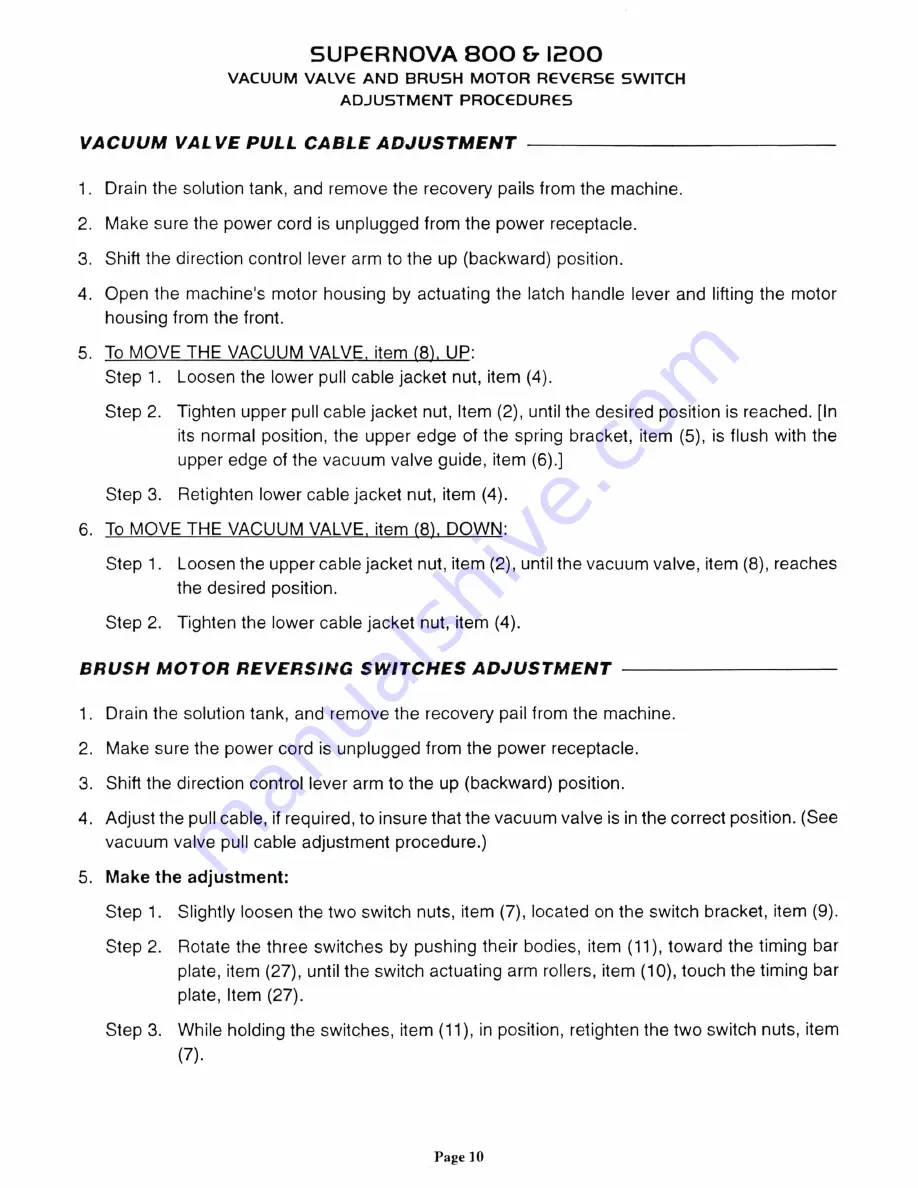 Edic Polaris 1200 Owner'S Manual Download Page 10