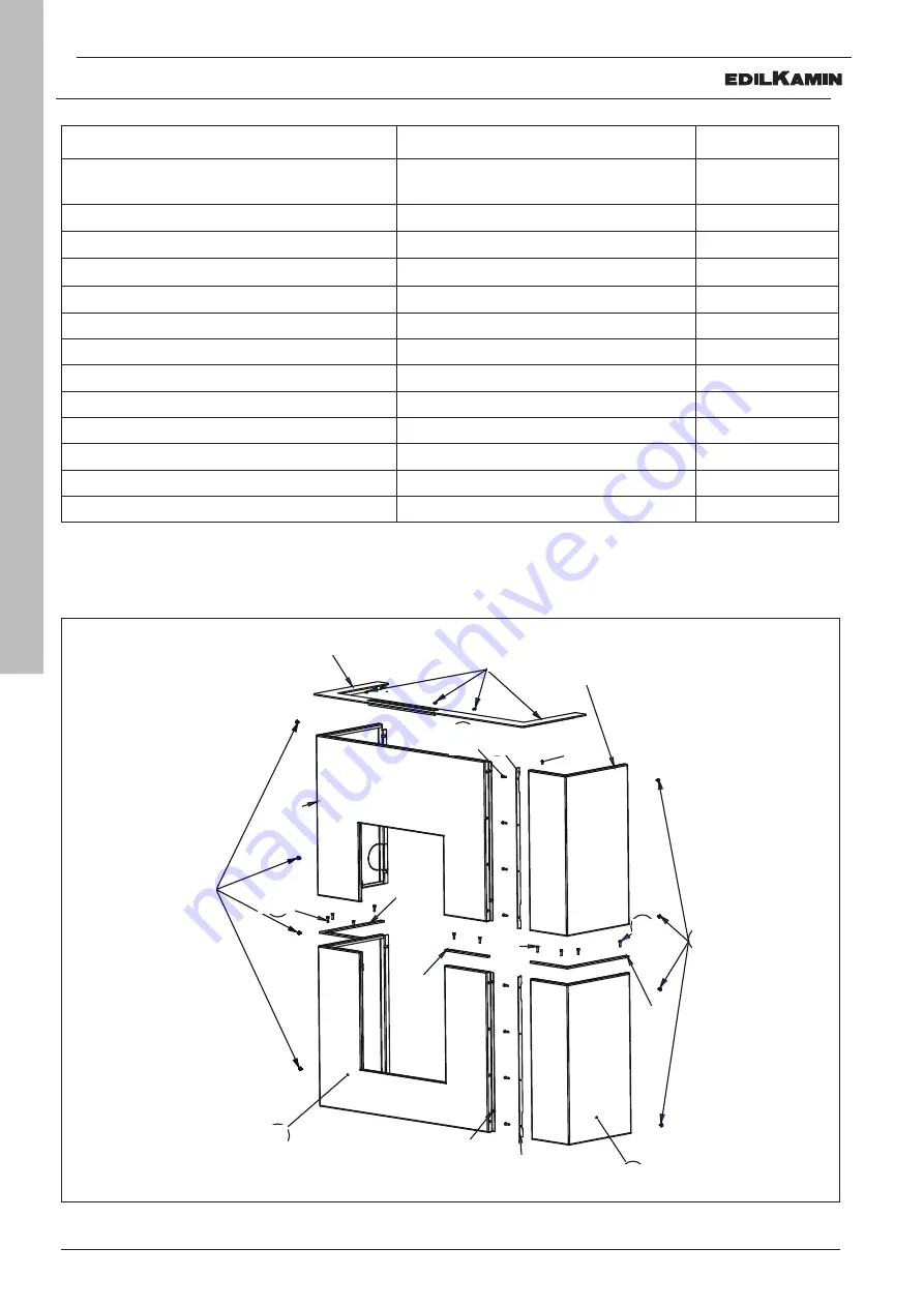 EdilKamin BLADE2 H 18 UP Installation, Use And Maintenance Manual Download Page 22