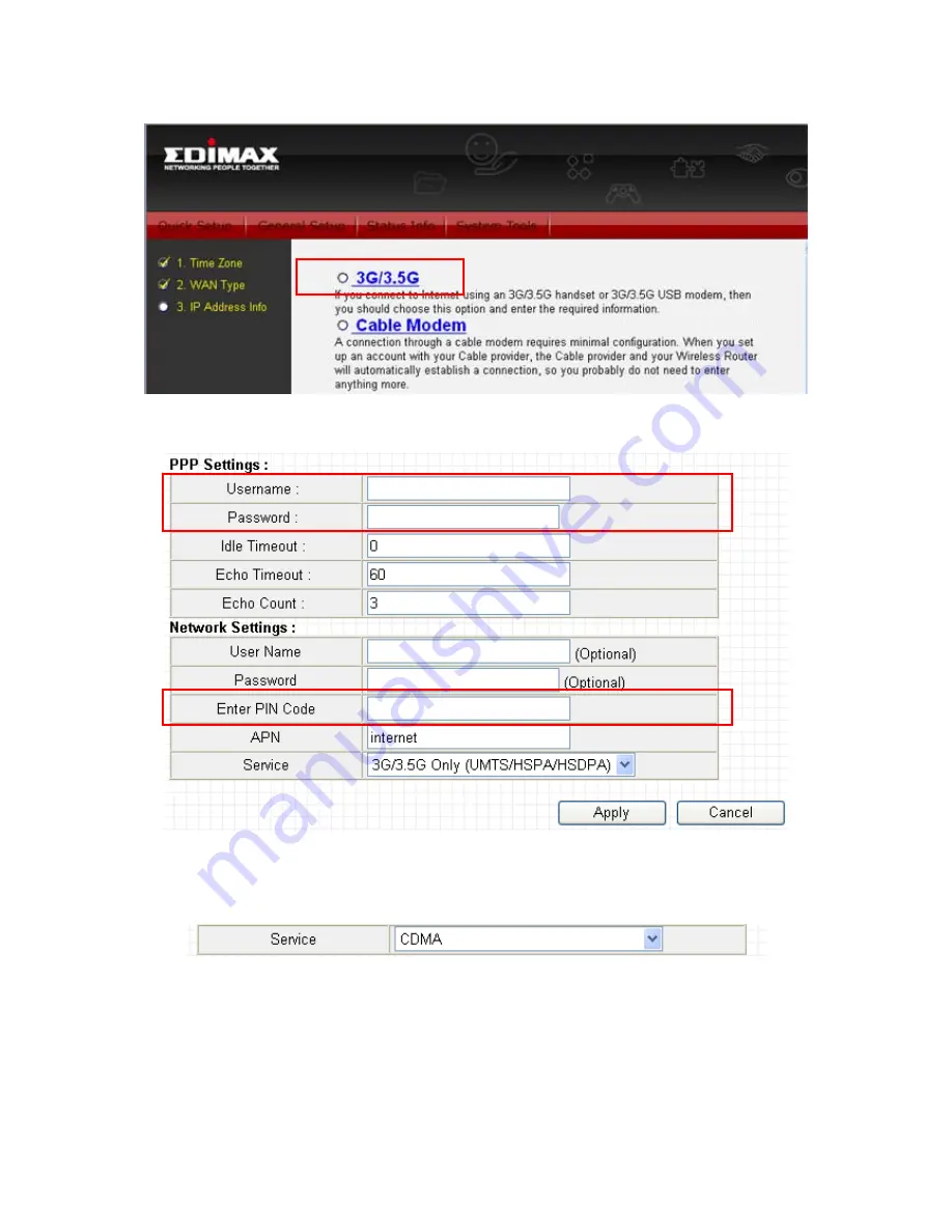 Edimax 3G-6400n Quick Install Manual Download Page 16