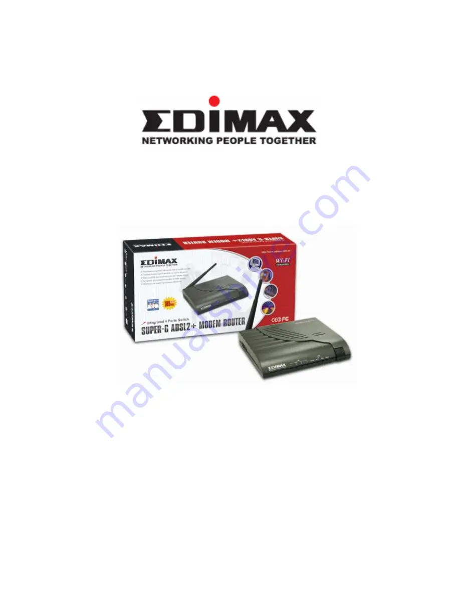 Edimax AR-7064Sg+ Quick Installation Manual Download Page 1