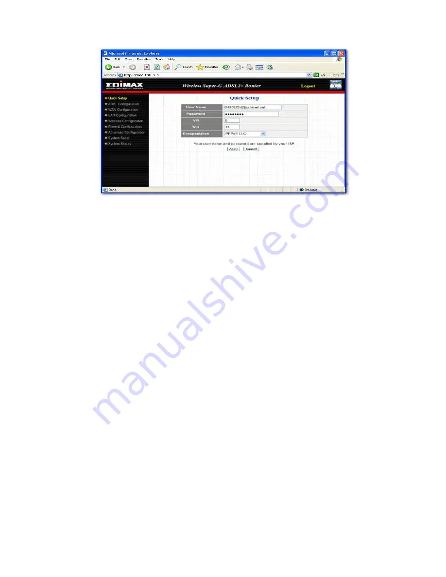 Edimax AR-7064Sg+ Quick Installation Manual Download Page 33