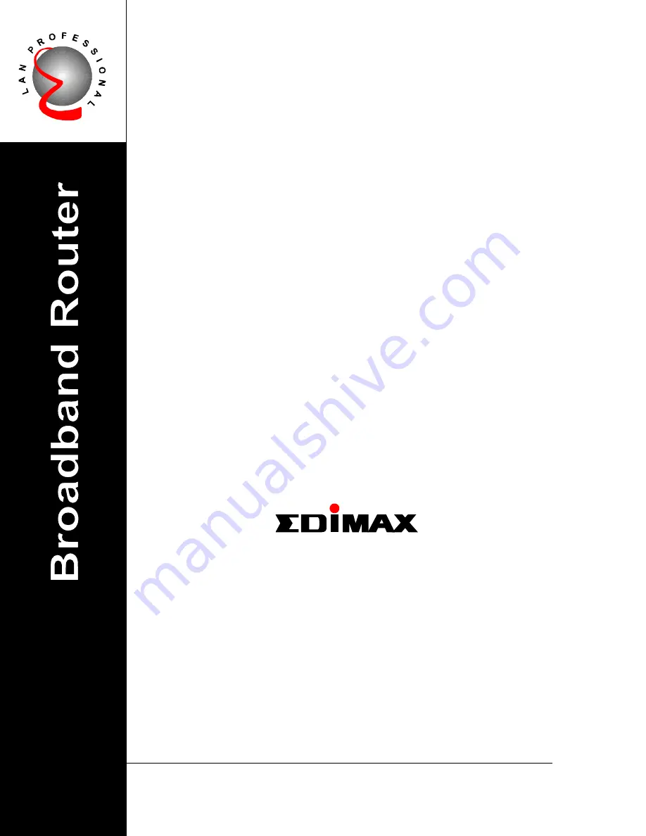 Edimax BR6101 Скачать руководство пользователя страница 1