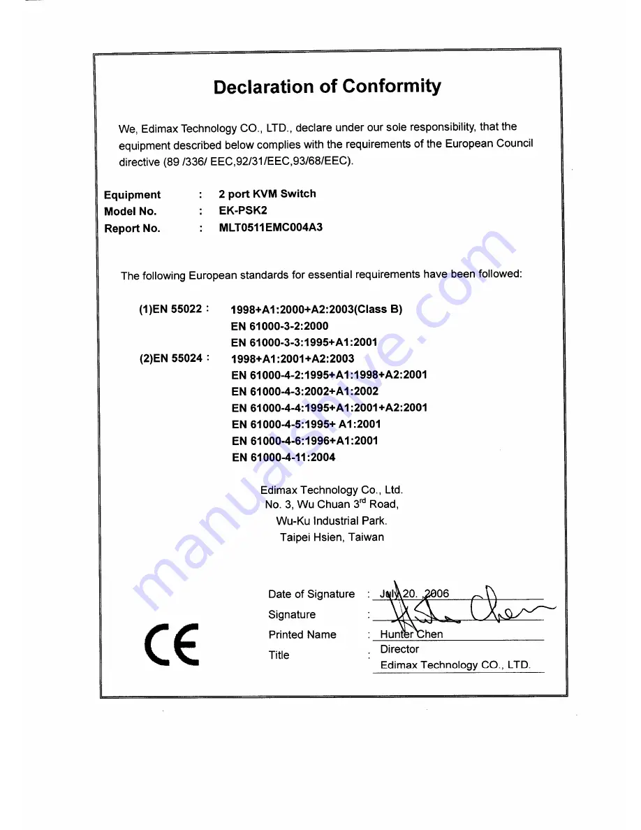 Edimax EK-PSK2 Manual Download Page 1