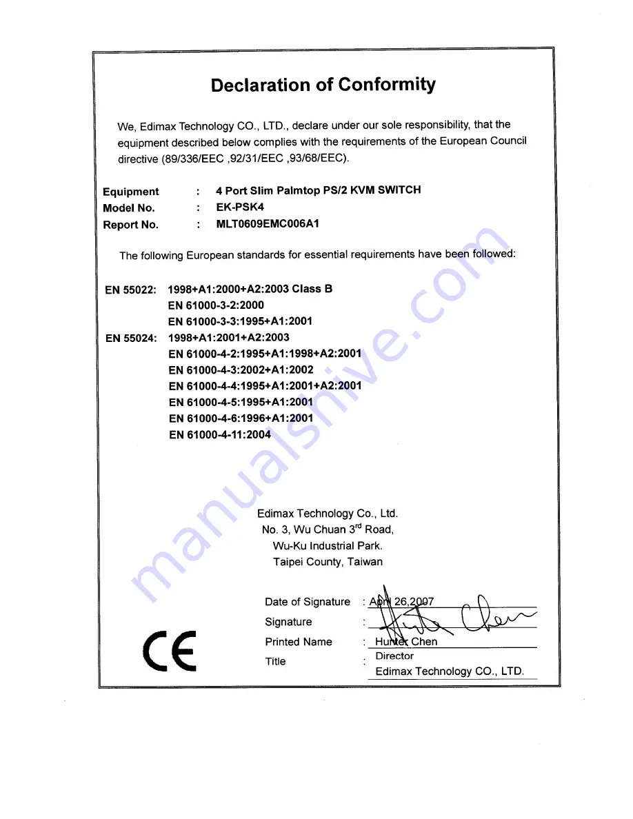 Edimax EK-PSK4 Manual Download Page 1