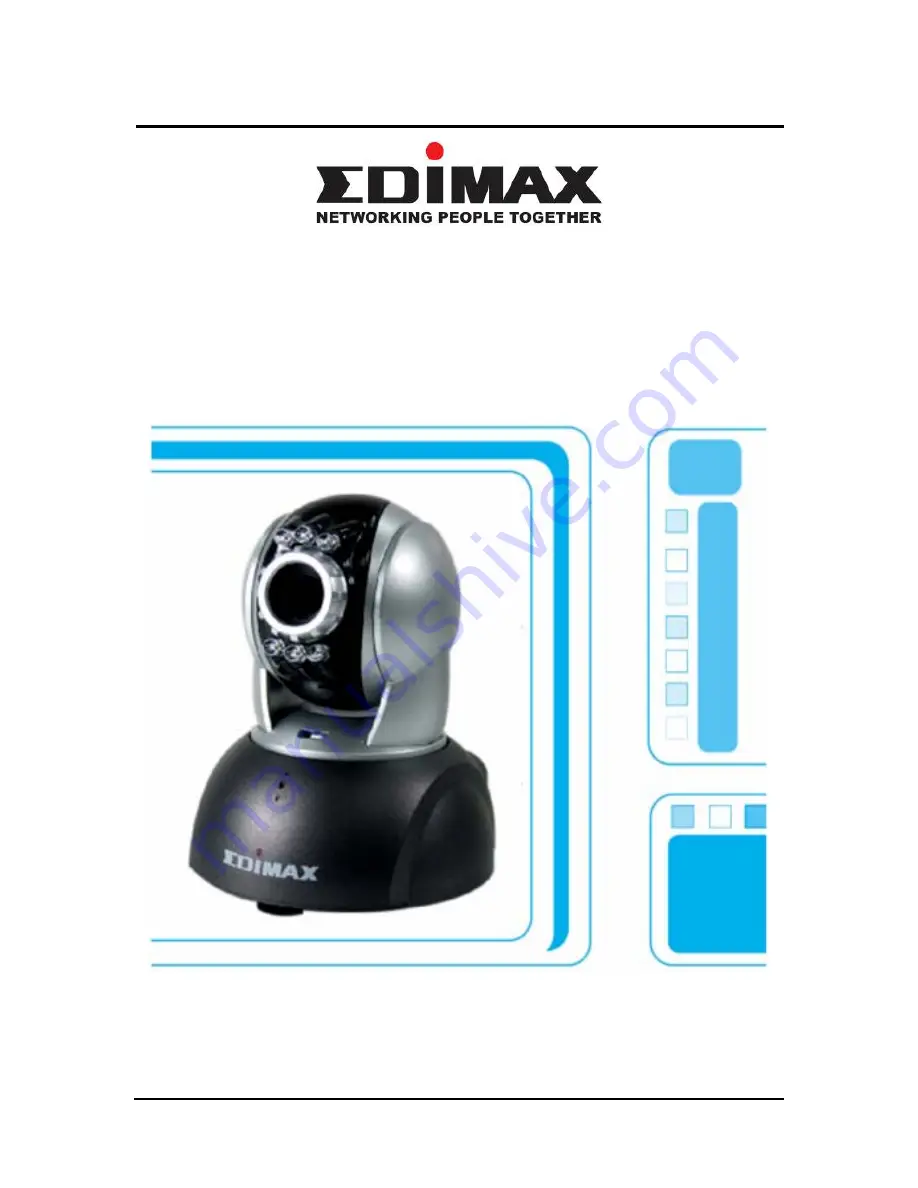 Edimax Pan/Tilt IP Surveillance Camera IC-7000 Скачать руководство пользователя страница 1